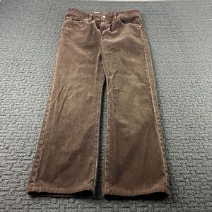 Adriano Goldschmied Pants Mens 31x29 Brown Corduroy Chino Protege Straight Leg
